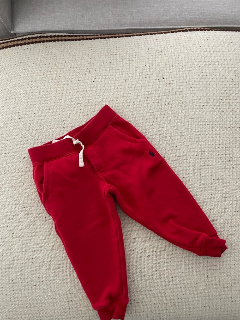 Ralph Lauren red cotton baby sweatpants pants